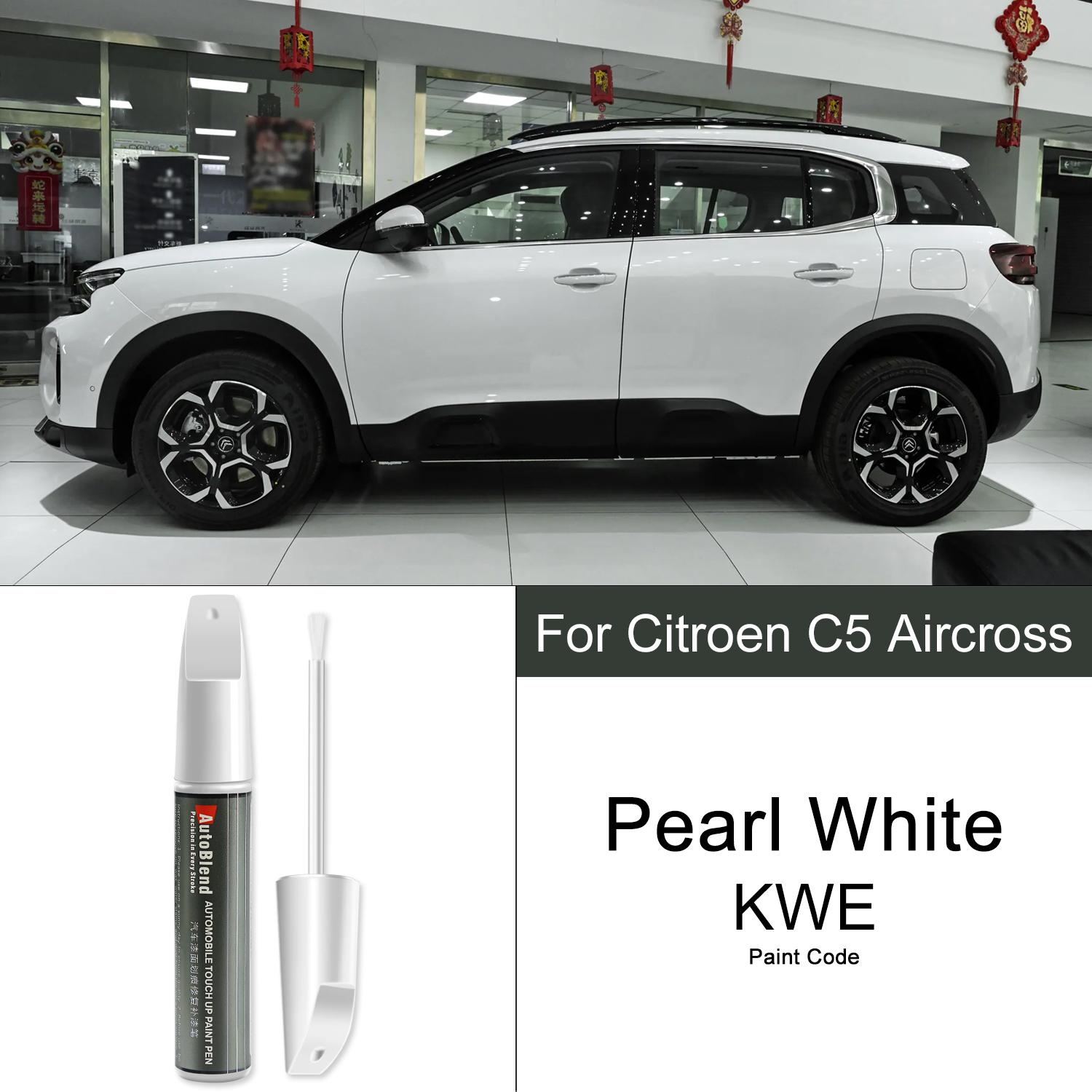 

Paint Scratch Repair Pen for Citroen C5 Aircross with Clear Coat Pen Restore Brilliant Car Paint and Enhance Paint Texture перлина білого кольору