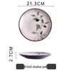Bairun Ceramic American-Style Bowls & Plates Set - INS Style, Underglaze Color, Ideal Housewarming Gift & Tableware for Dinner or Noodles.