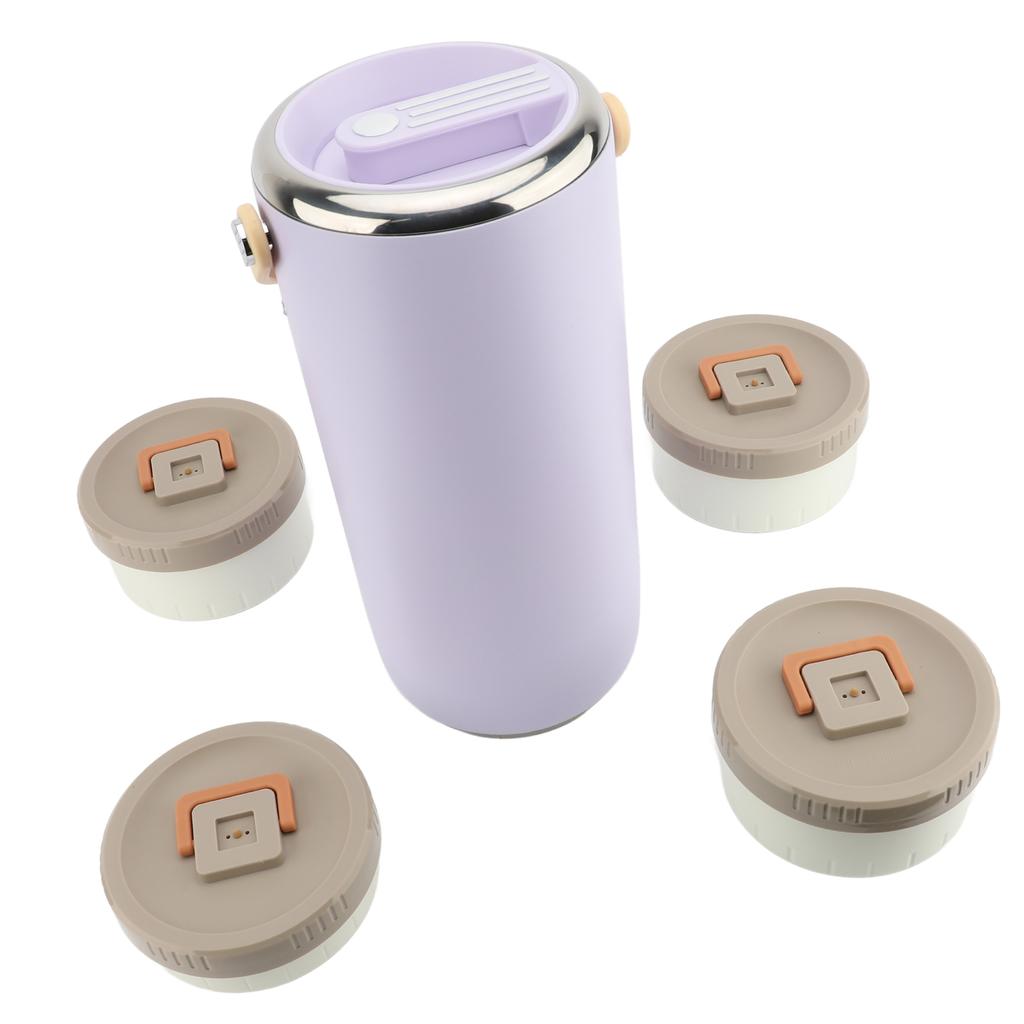 Recipient Alimentar Izolat în Vid 3.4L Oțel Inoxidabil Gură Largă Portabil Sigilat Etanș Alimente Calde