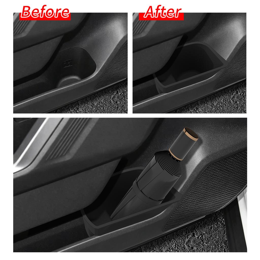 Smabee LHD for Toyota RAV4 XA60 2026 Front Door Storage Bucket Organizer Left Right Gate Groove Storage Car Accessories Black
