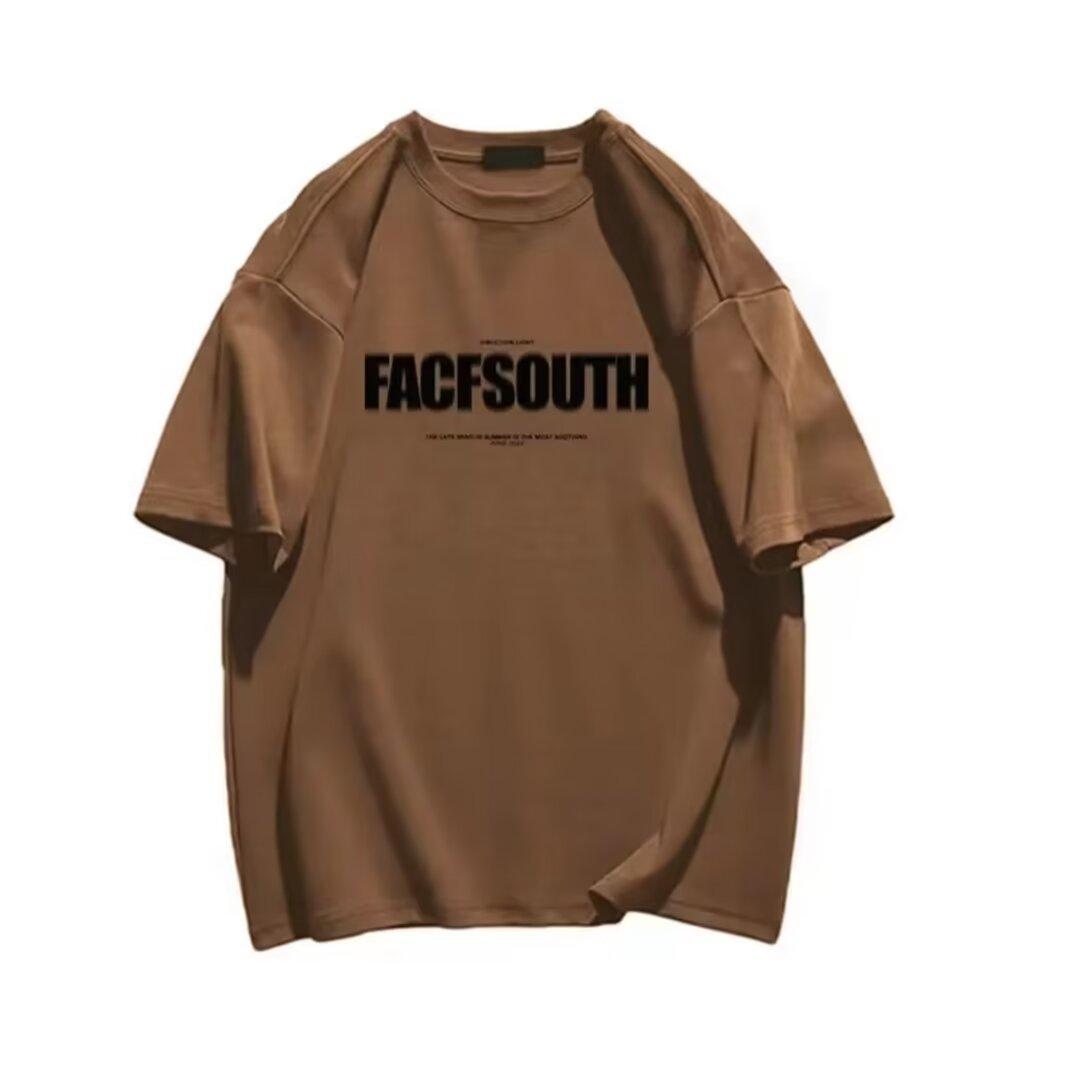 

Мужская модная футболка с круглым вырезом и короткими рукавами с принтом для лета, свободный повседневный топ 5XL коричневый