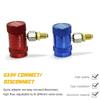 R1234yf Quick Connector Adapter Auto AC High/Low Side R1234yf Quick Couplers Refrigerant Adapters Conversion Kit 2Pcs