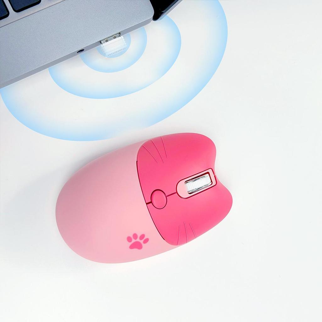 Mofii Αθόρυβο Ασύρματο Ποντίκι 2.4G σε Σχήμα Γάτας: Μια Φορητή Επιλογή για Αριστερόχειρες και Δεξιόχειρες