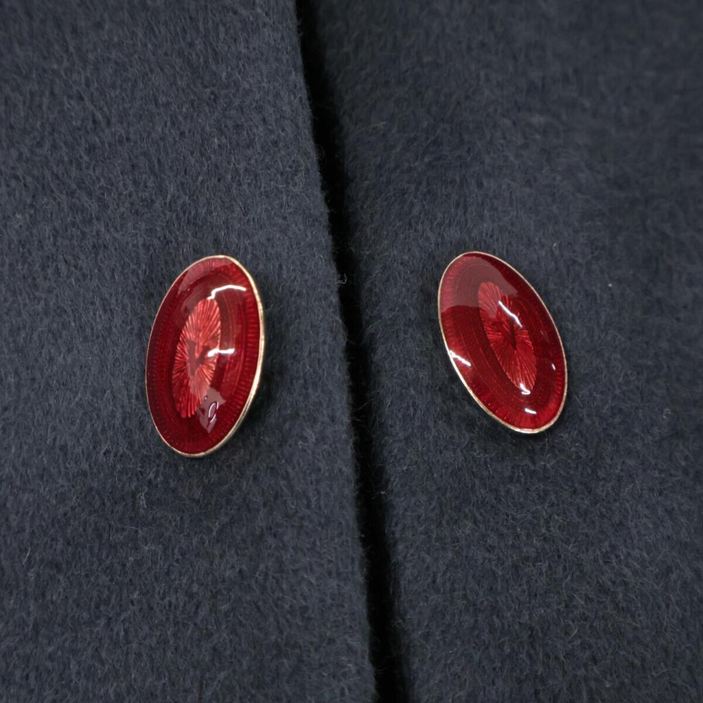 VALENTINO Grey x Black Cashmere 100 Crop Blouson Jacket 6 Black x grayUsed