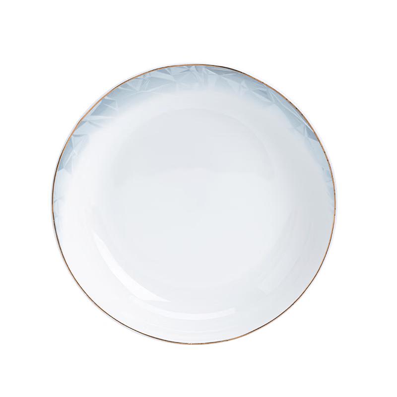 NINE CRANES Jingdezhen Bone China 8-inch Round Dinner Plates (Set of 4)