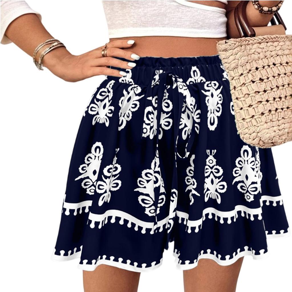 Women's Casual Loose Spring And Summer Fashion Bohemian Printed Shorts Bohemian Printed Shorts