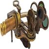 Navigation Brass  Instrument Sextant Navigation Marine Sextant In Leather Gift Box