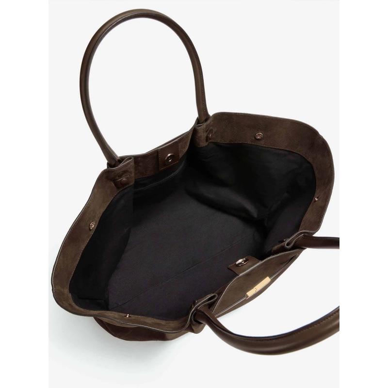 Exquisite Retro Large Capacity Wing Dumpling Tote and Crossbody Bag