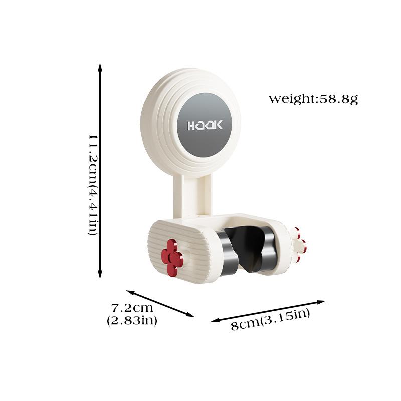 

Houseeker Присоска Держатель для душа Без сверления Держатель для душевой лейки Стойка 360° Регулируемая подставка для душа чёрный