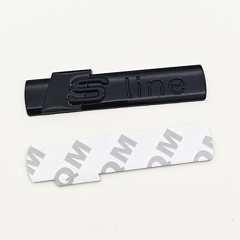 3D Metal Logo  Emblem Car Fender Side Sticker Front Grill Badge For  A3 A4 A5 A6 A7 S3 S4 S5 S6 TT  Accessories