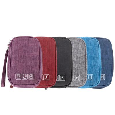 Bolsa de almacenamiento de cables, organizador electrónico Digital impermeable, cargador de línea de datos USB portátil, bolsa de almacenamiento de enchufe, organizador de cables de viaje