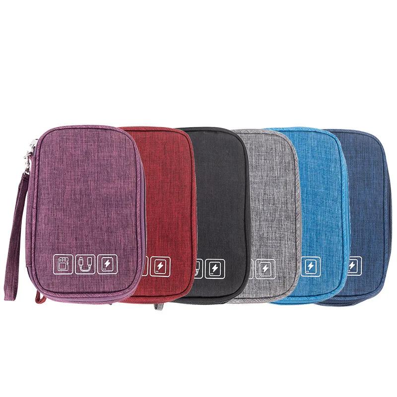 Geantă de depozitare pentru cablu Organizator electronic digital impermeabil Încărcător portabil USB pentru linie de date Geantă de depozitare pentru călătorie