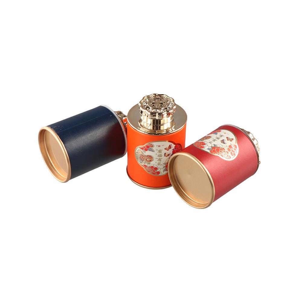 Mini Empty Tea Tin Can Paper Tea Canister Sealed Jar Storage Jar  Tea-leaves Packaging