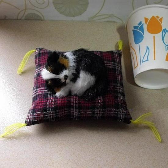 Creativo Mini Ornamento Cucciolo che Dorme - Decorazione per la Casa Regalo per la Fidanzata