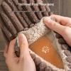 Men's Plus Size Non-Slip Fluffy Cotton Slippers - New 2026 Autumn/Winter Indoor Warm Household Shoes