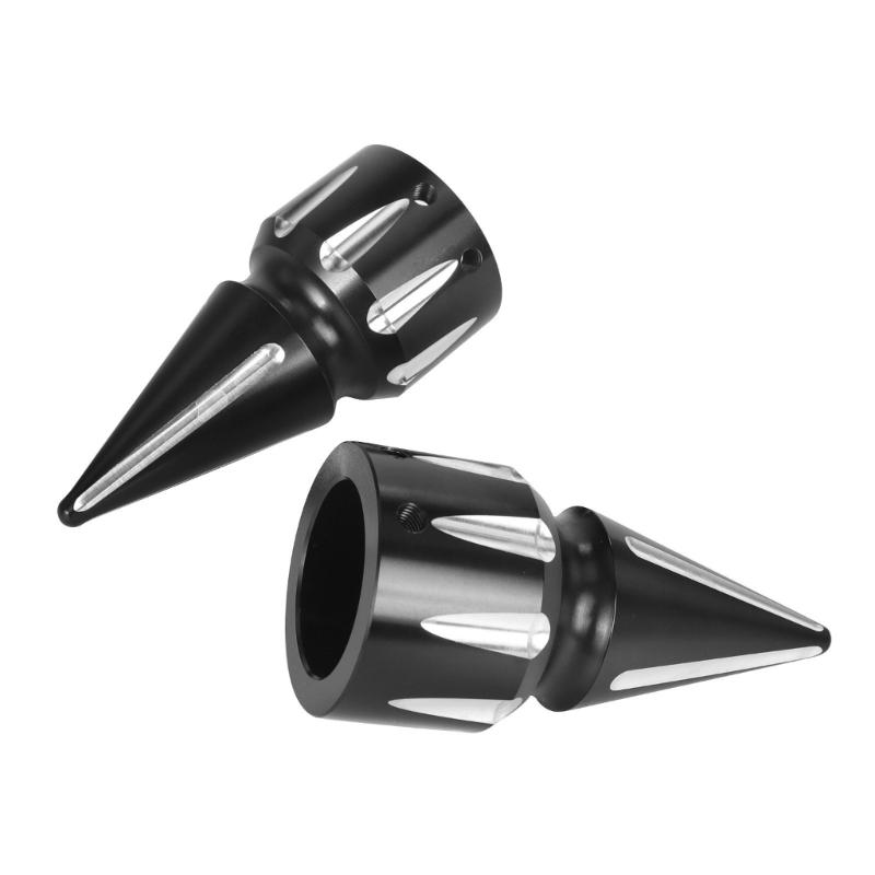 Motorcycle Front Axles Spikes Nut Caps Precisions Aluminum Motorcycle Front Axles Nut Covers Quick Installation for Bikes