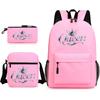 Backpack cute student schoolbag pink schoolbag couple backpack heat transfer printing backpack