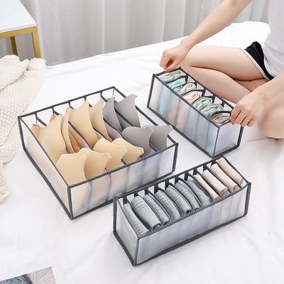 Closet Organizer for Underwear Panty Home Cabinet Divider Storage Box Home Organizers for Clothes Foldable Drawer Boxes