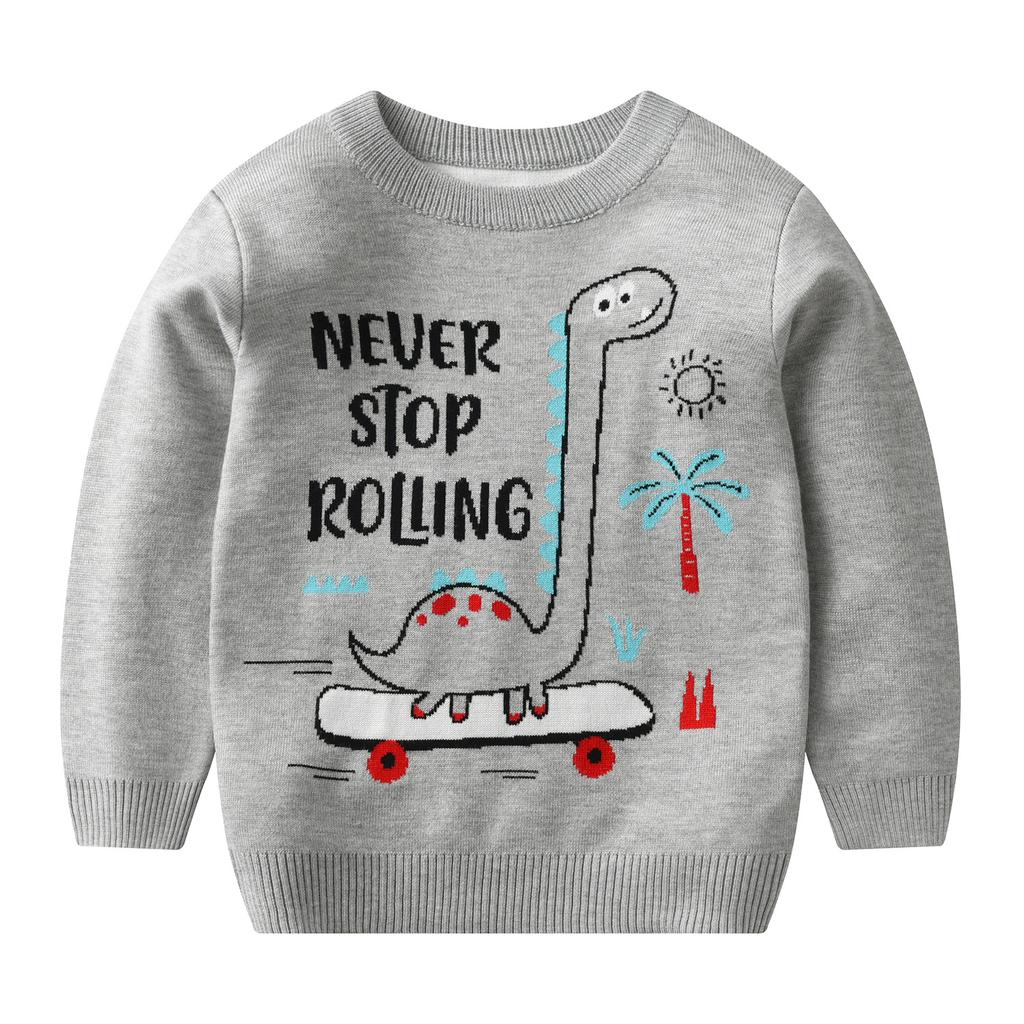 Dziecięcy sweter świąteczny Jesień Zima Dziewczęcy sweter pulowerowy Chłopięcy sweter świąteczny z kreskówek