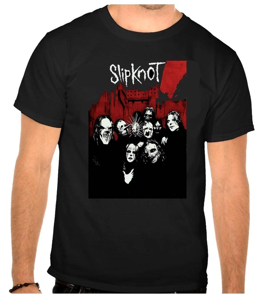 Slipknot Rock Music Logo Black Tshirt 1300 S
