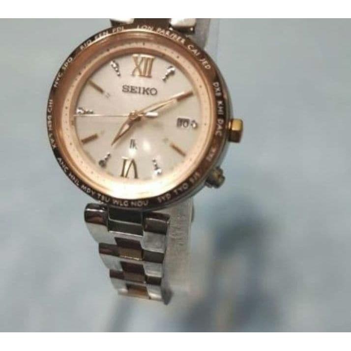 Used SEIKO LUKIA Radio-controlled Solar Watch with Aftercare, Made of Pure Titanium