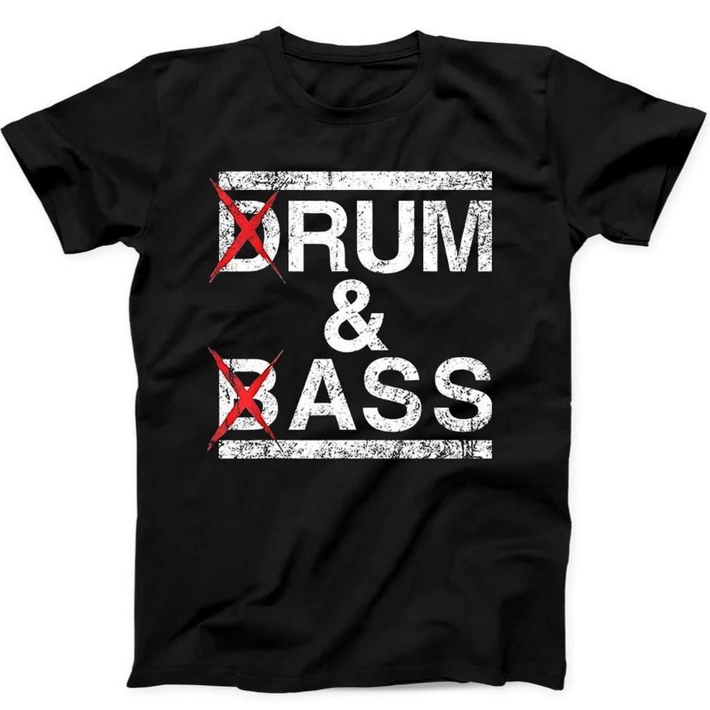 Drum And Bass Rum Und Arsch Liebhaber Witz Spruch Lustiges Musik Geschenk T-Shirt Schwarzes T-Shirt B386