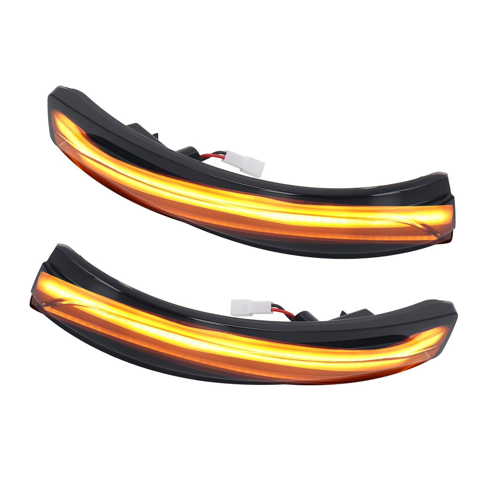 

Pair Door Side Mirror Dynamic Turn Signal Light Smoky Lens Replacement for Sorento 2016‑2020