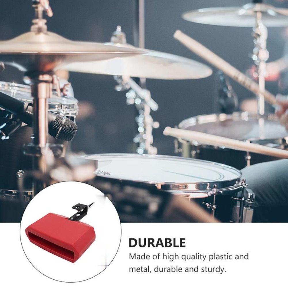 Cheering Bell Drum Clapper Jazz Style Drum Jam Block Durable Drum Bell Set  Percussion Instruments
