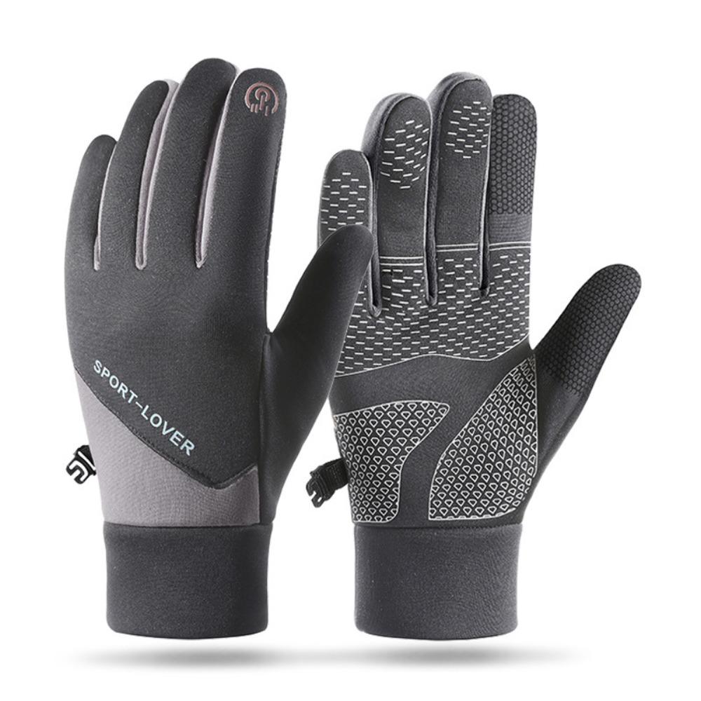 Winter Cycling Gloves Thermal Fleece Warm Outdoor Mittens  Sports