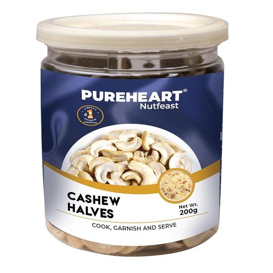 

Pureheart Split Cashew Halves (200 gm) Premium Crunchy Cashewnuts/Tukda Kaju/Dry Fruit 200GM