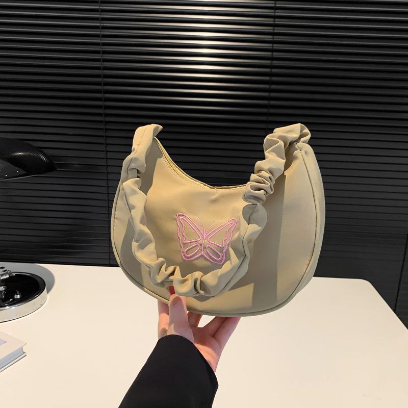 

Bags Women s Fashion Dumpling Bag Commuter Messenger Bag Versatile Canvas Bag Tote Bag Student School Bag Women s Bag Crescent Bag хаки