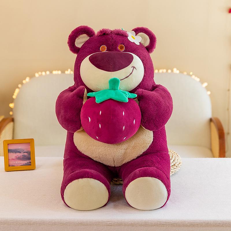 

Плюшевая игрушка Клубничный медведь - Милая, Уютная подушка для мальчиков и девочек 45cm [0.66kg]