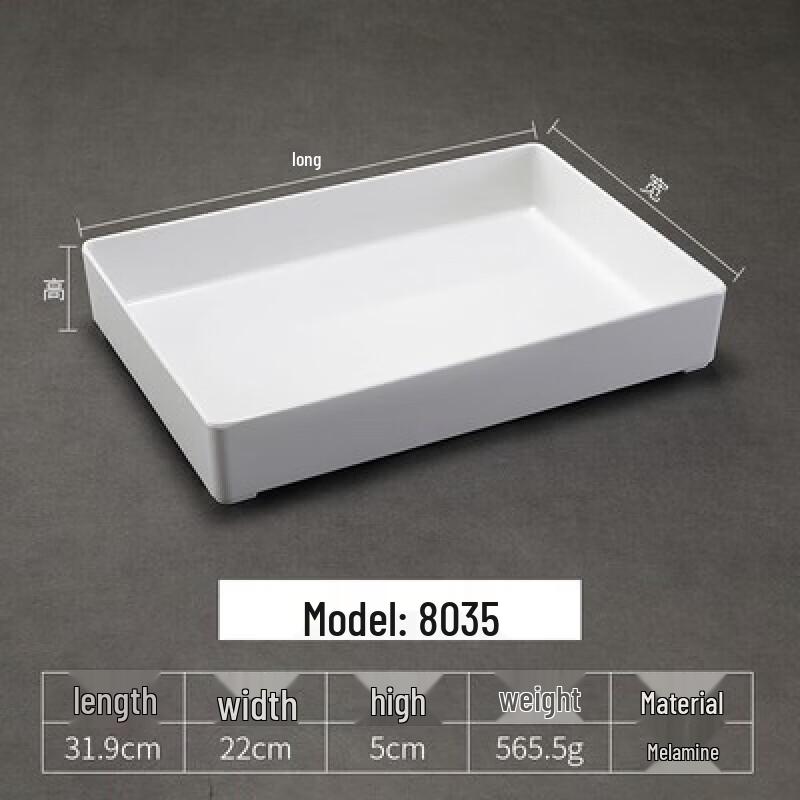 Commercial Melamine Braised Food Display Plate