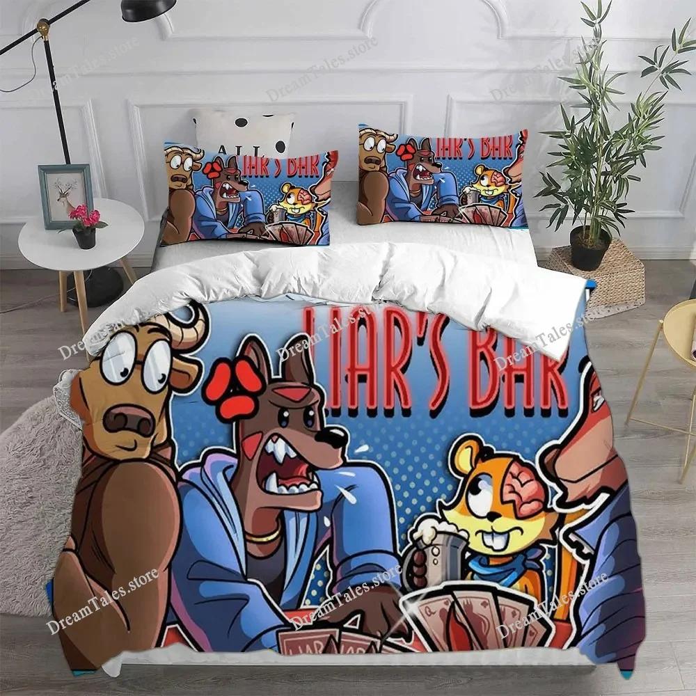 New Game Liar's Bar Bedding Sets Quilt Bed Cover Comforter Duvet Cover Pillow Case Kids Adult Bedroom Decoration Luxury Gift