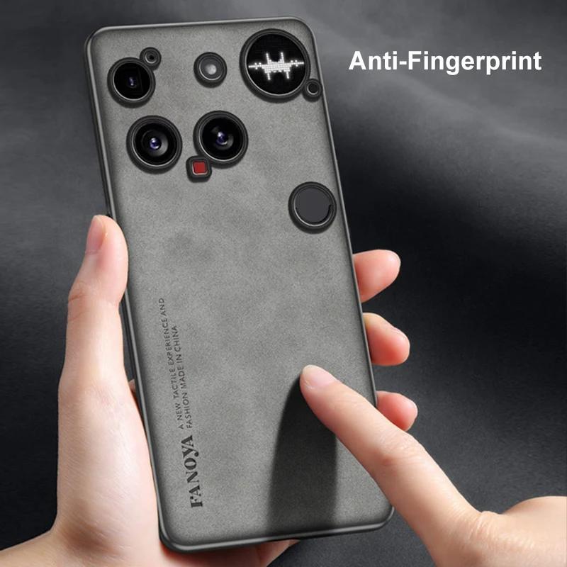 For Nothing Phone 3A Pro Luxury PU Leather Phone Case For Nothing Phone3 5G Back Cover Matte Silicone Shockproof Full Protection