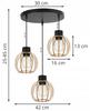 MODERN WOODEN LED CEILING HANGING LAMP