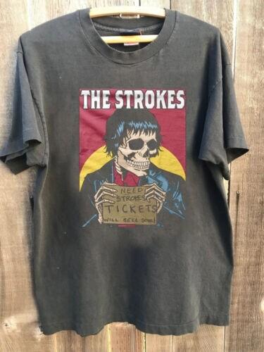 The Strokes Tshirt Remake 90s Charcoal Short Sleeve Unisex Tshirt S5XL XXXXL