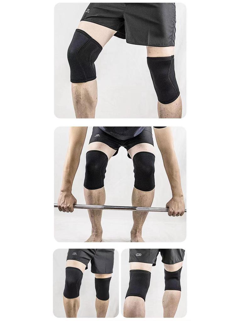Ağırlık Kaldırma ve Squat için 7mm Neopren Kompresyon Dizlikleri - Koruyucu Fitness Ekipmanı