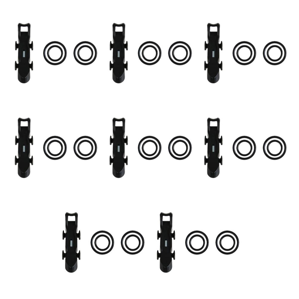 10-4pc Fishing Magnetic Fixed Lure Jig Hooks Holder with Rubber Rings Automatic Fishing Lure Bait Holder for Fishing Rod Tools