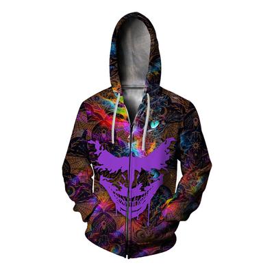 Cool Official-website Clown Man Zip Up Hoodies 3D Digital Printing New In Hoodies & Sweatshirts Exquisite Design Men's Clothing