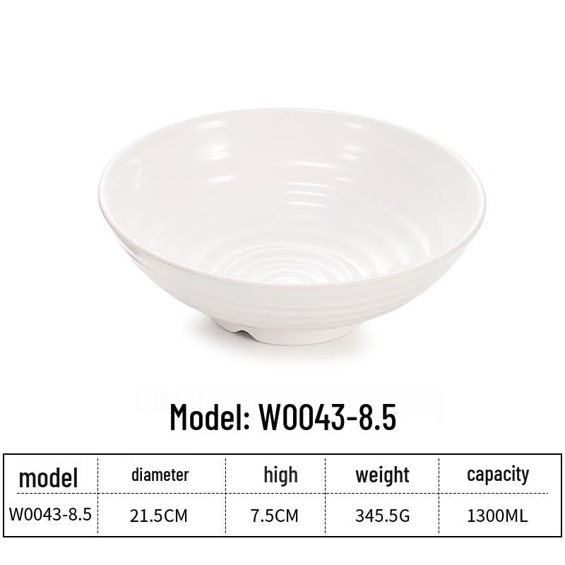 A5 Melamine Commercial Ramen Noodle Bowl