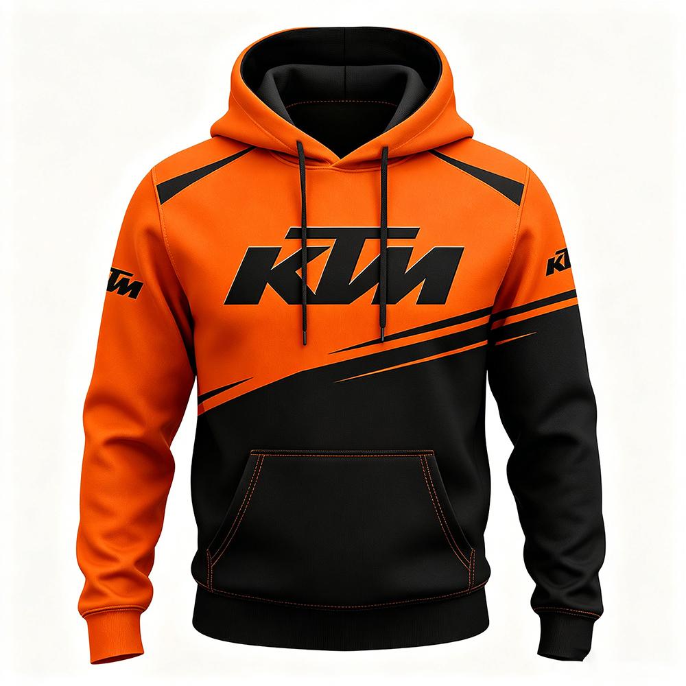 KTM Heren Kleding voor Lente en Herfst  F1 Racing en Motorfietsen Nieuw Bedrukt Lange Mouwen Stijl 4XL