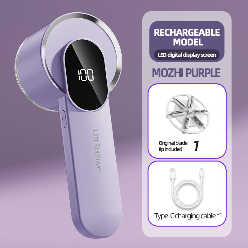 

Засіб для видалення ворсу з одягу Електричний засіб для видалення ворсинок Акумуляторна портативна бритва для тканини HairBall видаляє ворсинки з одягу фіолетовий