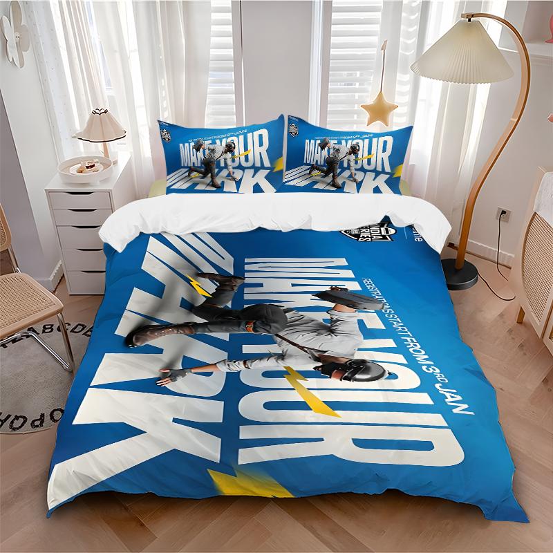 Urban Wall Challenge Printed 3pcs Bedding Set Soft Microfiber 1 Duvet Cover And 2 Pillowcases Home Bedroom Decor Xmas Gift K1784