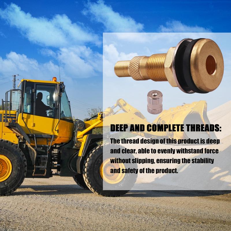 Tubeless Valves TR618A Tire Valve Stems Brass Tubeless Tire Valve Stems Tools For Tractor Industrial Agricultural Tires