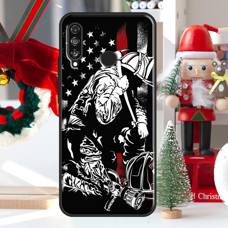 Firefighter Heroes Fireman For Huawei Nova Y73 Y60 Y70 Y90 Y72 Y61 Y91 7i 8i 11i 12i 12s 9 10 SE P20 P30 P40 Lite Case