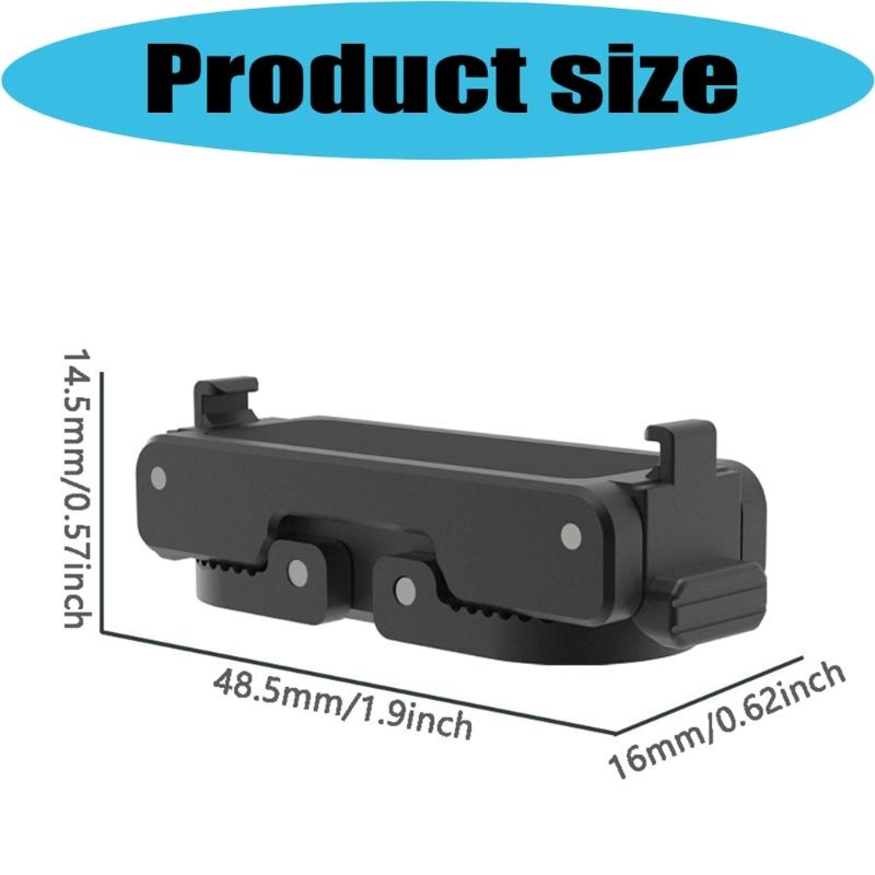 Solid Metal Camera Clamp Perfect For Go Ultra Camera Magnetic Mount for Dynamic Recording 2Prong Interfaces &Button Lock