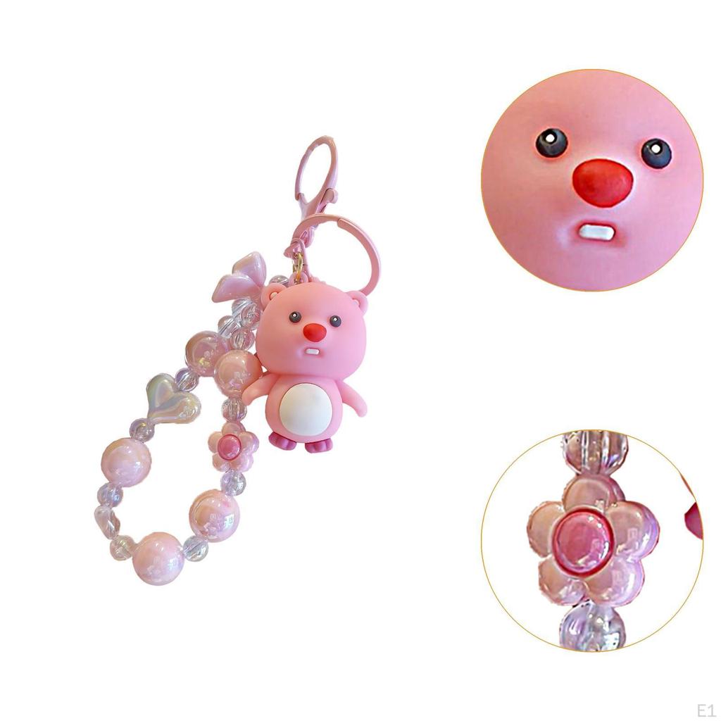 Beaded Keychain Keyring for Goodie Bag Fillers Birthday Valentine Gifts Toys