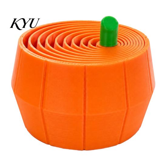 Creative Desk Ornaments 3D Printed Halloween Pumpkin Fidget Toy, Retractable Spiral Stress Relief Eco Friendly Pla Toys Ornament, Flexible PLA Sensory