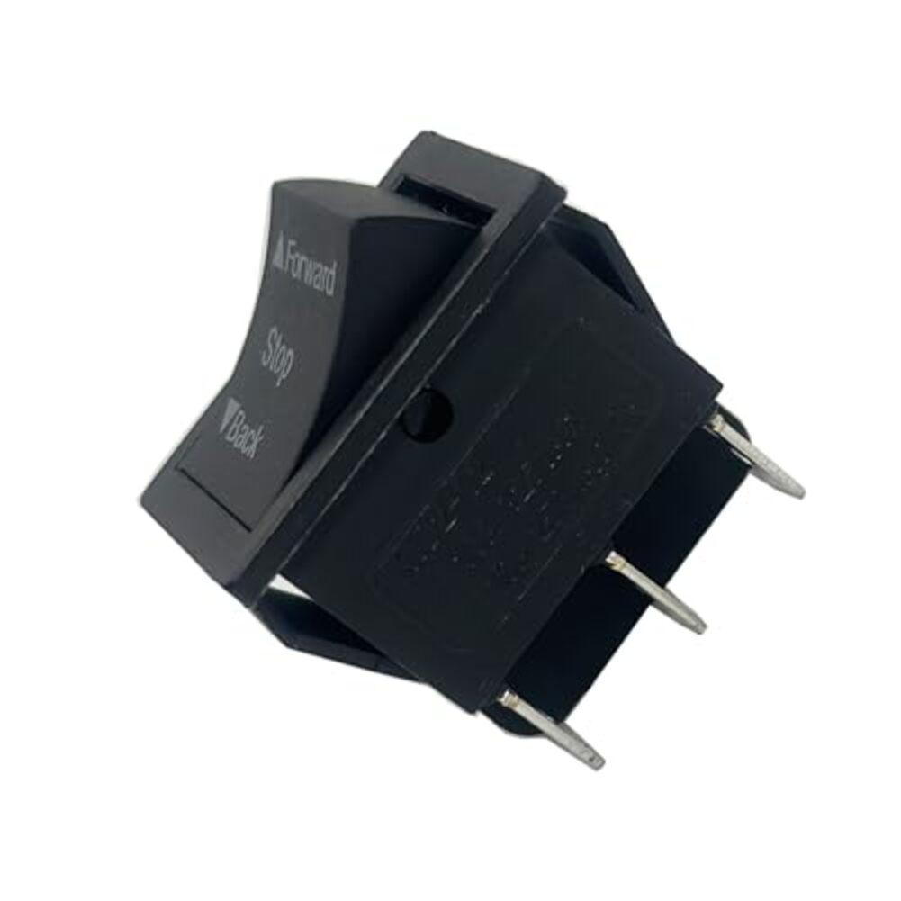 2pcs 6/12/24V Forward/Reverse Switch On-Off-On Switch For Ride-On Cars Rocker Switch Shifters Black Switch